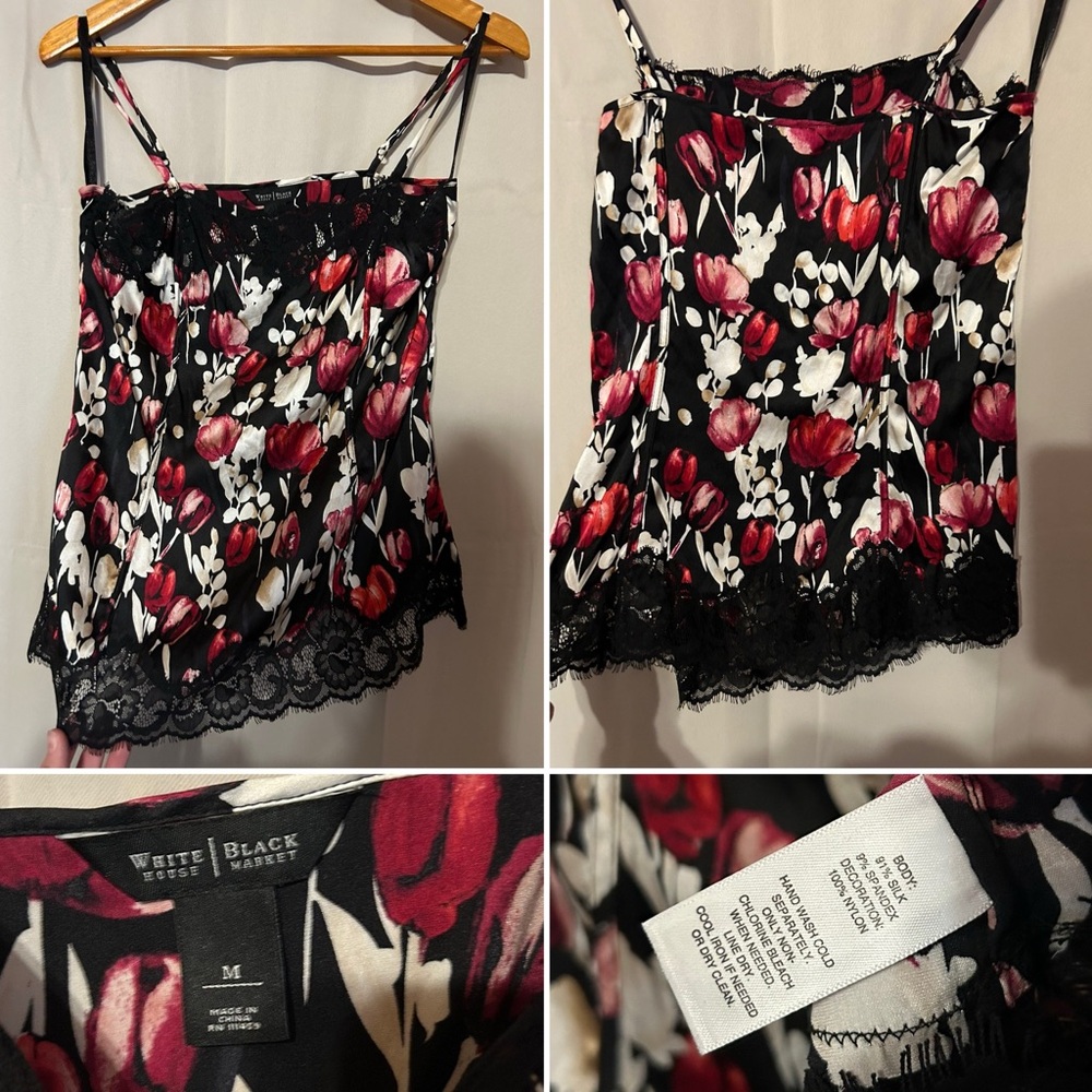 White House Black Market Tulip Cami